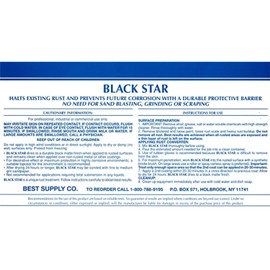 BLACK STAR Rust Converter - Converts Rust on Any Steel Surface - 1 Gallon
