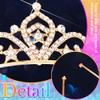 Kilshye Rhinestone Princess Tiara Silver Star Tiaras Headband Birthday Hair