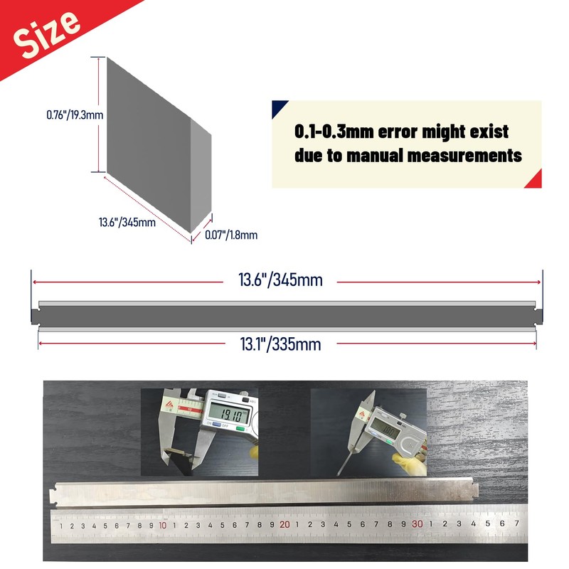 13 Inch Planer Blades for Ryobi AP1301 Planer Ridgid TP13001
