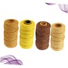 Operitacx DIY Art Craft Essential 4 Rolls 2mm Thick Braided