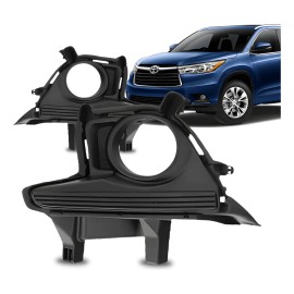 Faro Niebla Toyota Highlander 2014 2015 2016 Rejilla Lh Negro Izquierdo