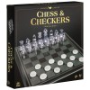 Spin Master Games, Clear Chess and Checkers Set with Glass