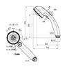 SANEI PS3235-80XA-MW2 Shower Head Massage Hand Stop