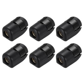 uxcell Gas Strut End Fittings,M8 Nylon Gas Spring Connector Lift Support Sockets Generator Accessories for Machine and Power Tool and Automation Equipment,Black 6 Pcs