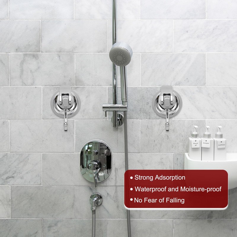 HARFINGTON Suction Cups Hooks Powerful Vacuum Multi-Purpose Suction Shower Hooks