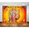 BELECO 8x6ft Fabric Indian God Backdrop Goddess Sheran Wali MATA