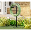 Kingson Portable Garden Hose Holder with Storage Basket - Heavy-Duty