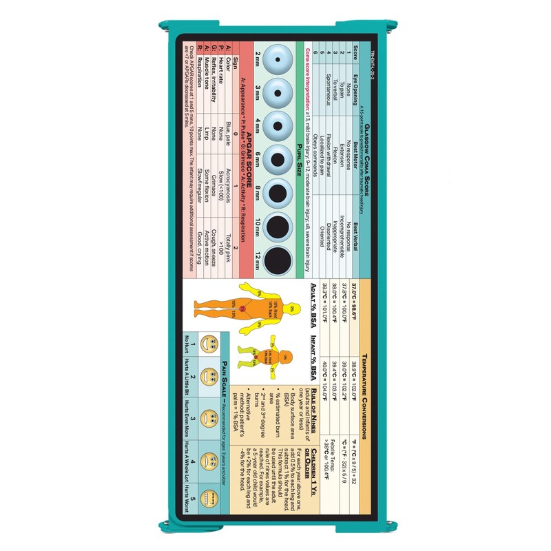Whitecoat Clipboard® Trifold - EMT Edition (Teal, Trifold)
