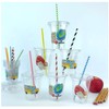 Back To School Party Cups, Plastic Cups with Paper Straws