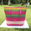 JNF Large Colorful Beach Bags for Women Straw Beach Tote