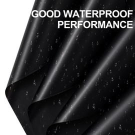 WRAPAHOLIC 20 Sheets Flower Wrapping Paper - 22.4 x 22.4 inch Pure Black Water-Resistant Floral Bouquet Wrapping Paper, Florist Supplies Packaging Paper for Wedding Birthday Gift DIY