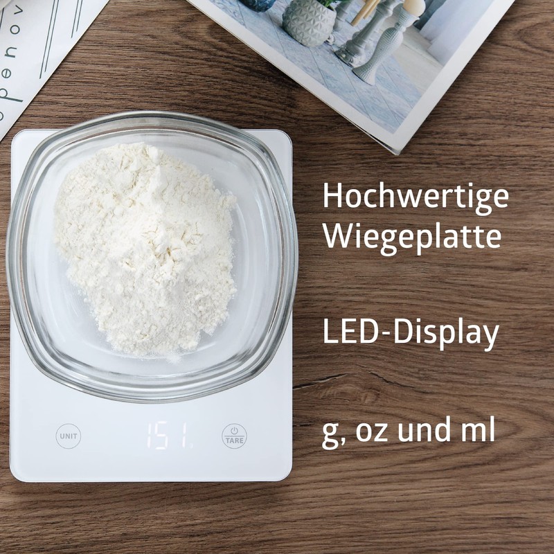 Smart Kitchen Scales with Bluetooth - Kitchen Scales Weight Display