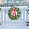 Christmas Wreath with LED Lights - 24" Prelit Xmas Door