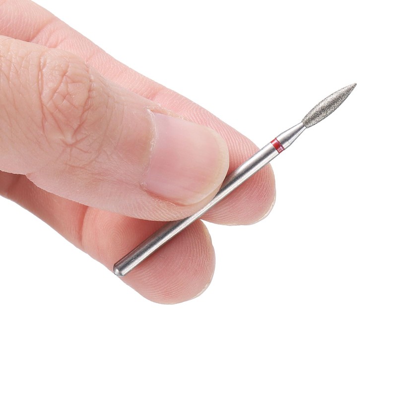 sourcing map 5pcs 200-230 Grits Diamond Grinding Bit 2.2mm Oval