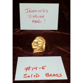 JENNINGS REPRODUCTION ANTQ SLOT MACHINE MINI BRASS INDY #14-5