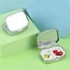 YATEICBC 2 Piece Stainless Steel Pill Box Pill Box with