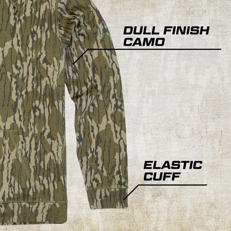 Mossy Oak Camo Men Hunting Hoodies Vintage, Greenleaf, XX-Large