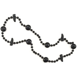 Soccer Beads (black) Party Accessory  (1 count) (1/Card)
