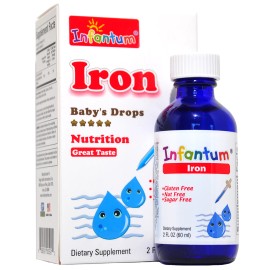 Infantum Iron, 2 FL OZ (Gluten Free, Nut Free, Sugar Free)