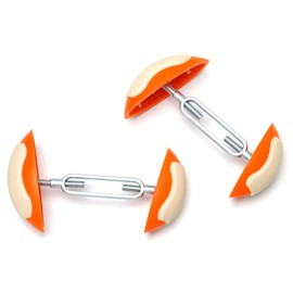 kupnos 1Pair Mini Shoe Stretchers Women Wide Feet, Non-Slip Shoe Widener Expander Shaper Trees for Women Adjustable (Orange)