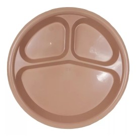 Boris 2 Platos Con 3 Divisiones 26cm Banquetes Comedor Plástico