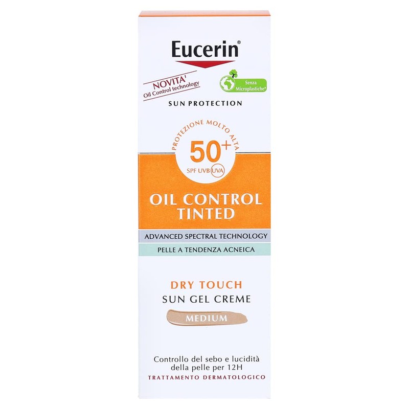 Eucerin Sun Oil Control Snipped Face Gel Cream SPF50+ Medium