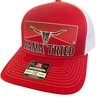 RW MAMA TRIED SKULL HAT - Color: RICHARDSON 112 RED/WHITE/RED