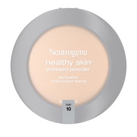Neutrogena Healthy Skin Pressed Makeup Powder Compact with Antioxidants & Pro Vitamin B5, Fair 10,.34 oz, Pack of 2