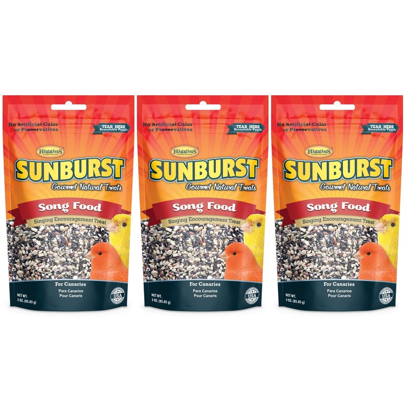 Higgins 3 Pack of Sunburst Song Food Singing Encouragement Treats
