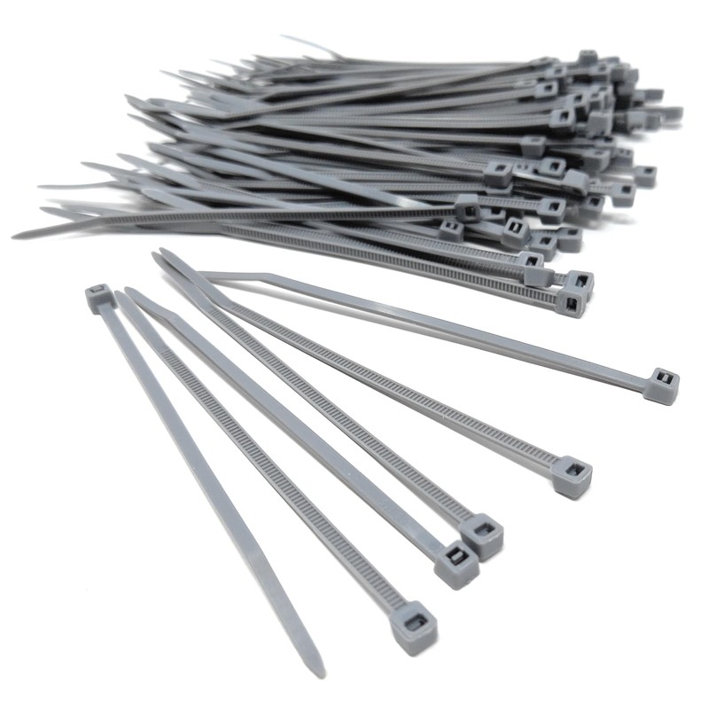 Nylon Cable Ties, 100mm x 2.5mm, Pack of 100, Plastic