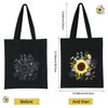 Canvas Tote Bag Embroidery Kit with Sunflower Pattern, Embroidery Kits