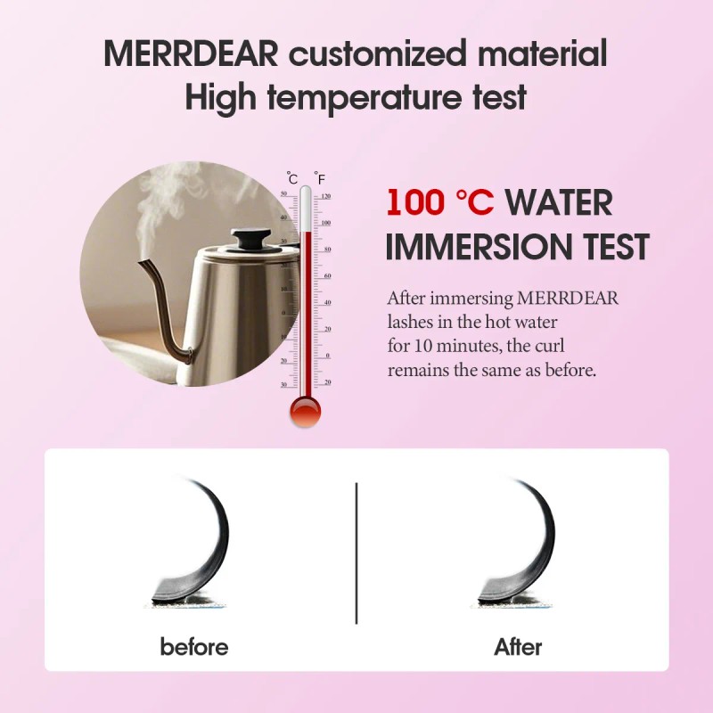 Extensiones De Pestañas Merrdear U Shaped 4d Uu Mix 8-15