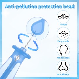 200 pcs Sterile Needles, Disposable Acne Needle Effective Clear Skin Pimple Popper Tool Kit for Milia,Pimples, Blackhead and Blemish Remover