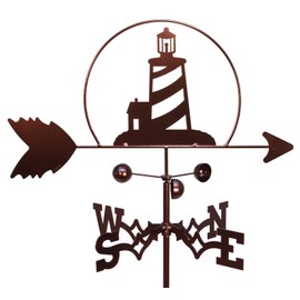 SWEN Products Lighthouse Nautical Weathervane (Garden Stake Included)