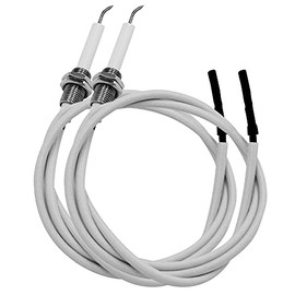 MCAMPAS Igniter Ceramic Electrode Replacement Part .27.56-inch Ignitor Wire &Ceramic Spark Plug Ignition âElectrode for Fire Pit Burner, Gas Grill Burner (â2 Packâ)