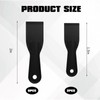 8 PCS Plastic Putty Knife Scraper, Black Flexible Putty Knife