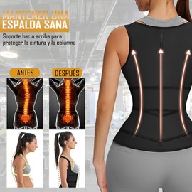 IOPDXZW Corset Moldeador para Mujer, Faja Reductora Mujer, Ajustable Reductora Abdomen, Proporciona Soporte para la Cintura y el Pecho, Adecuado para Fitness, Deportes y pérdida de Grasa (X-Grande)