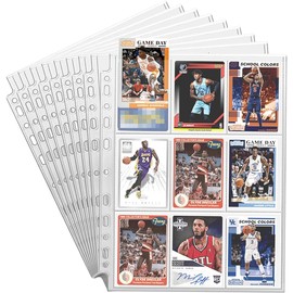 LOVEXIU Trading Cards Sleeves 900 Pockets, 50 Pages Pro 18 Pockets Trading Cards, Blank Transparent Collector's Folder, A4 Album Folder Pages Trading Cards for Scrapbooking Cards Trading Cards