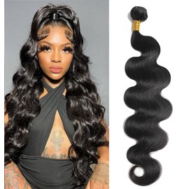 SINGLE BEST Brazilian Hair Bundles 10A Grade Unprocessed Human Hair Bundle 28 Inch Long Body Wave Bundle Human Hair Extensions 1 Bundle