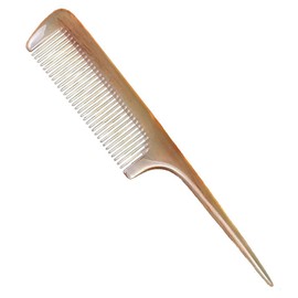 Premium Quality 100% Handmade Anti Static Natural Sheep Horn Comb - Professional Detangling Massage Comb (Rat Tail Comb)