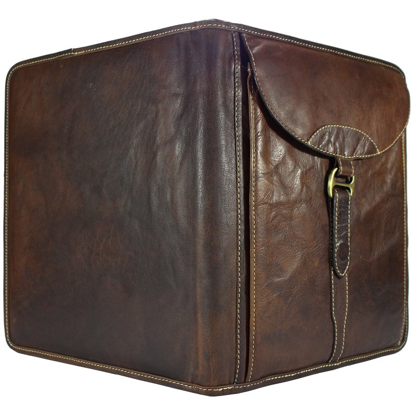 'Document Wallet Folder 4 Real Buffalo Leather Tablet Bag &