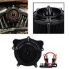 XMMT Black Spike Turbine Air Cleaner Intake Filter for Harley