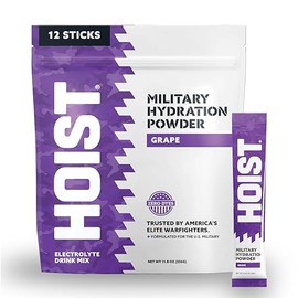 HOIST- “Polvo de Hidratación Militar Electrolito en Polvo Mezcla de Hidratación (Uva)