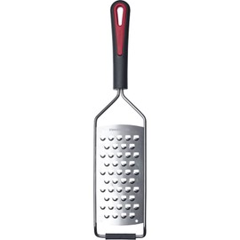 Westmark Gallant Square 29732270 Grater, Coarse, Extraordinary Sharp Blades, Includes Blade Guard, Plastic/Stainless Steel, Black/Red/Silver