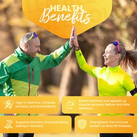 HONEYBEEZONE–100% Raw Bee Pollen Granules in 60 Veggie Capsules – High in Essential B-Complex for Metabolism & Energy - Gluten Free & Non-GMO - Protein & Antioxidants – Immune Support & Vitality