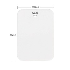 G2PLUS 1000PCS Mini Blank Tags, Jewelry Marking Paper Label Tags, White Clothing Display Tag, 3.5x5CM Small Pricing Tags for Jewelry Crafting & Clothes
