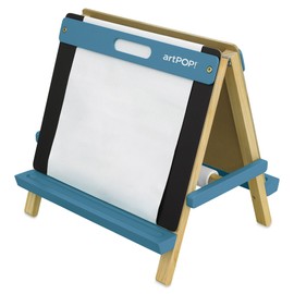 artPOP! Kids' 3-in-1 Tabletop Easel, Double-Sided Easel with Wooden Frame, Includes Paper Roll, Foldable Design, Portable Arts & Crafts Easel for Kids Ages 3 & Up