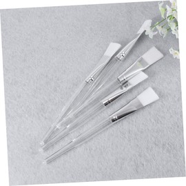 FOMIYES 20pcs Transparent Nylon Brush for Skincare Soft Makeup Application Suitable for Facial Masks Serums and for Professional and Home Use