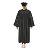 Herrenbek Doctoral Tam with Gold Bullion Tassel Unisex Black Velvet