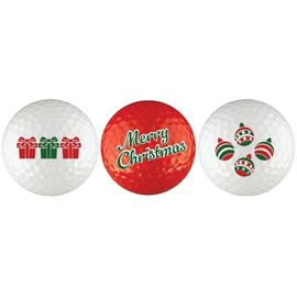 EnjoyLife Inc Christmas Candy Cane Golf Ball Gift Set
